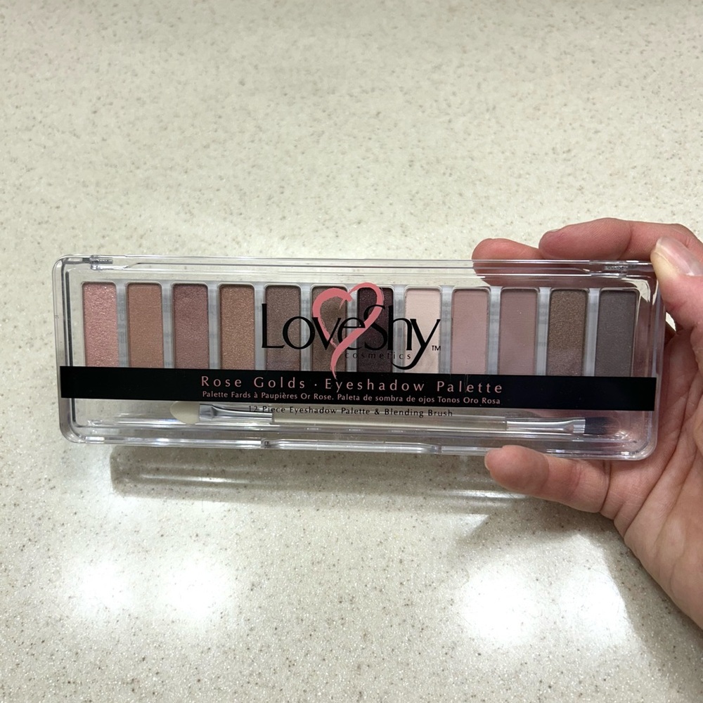 Love Shy Rose Gold Eyeshadow Palette - Pink/Gold Neutrals